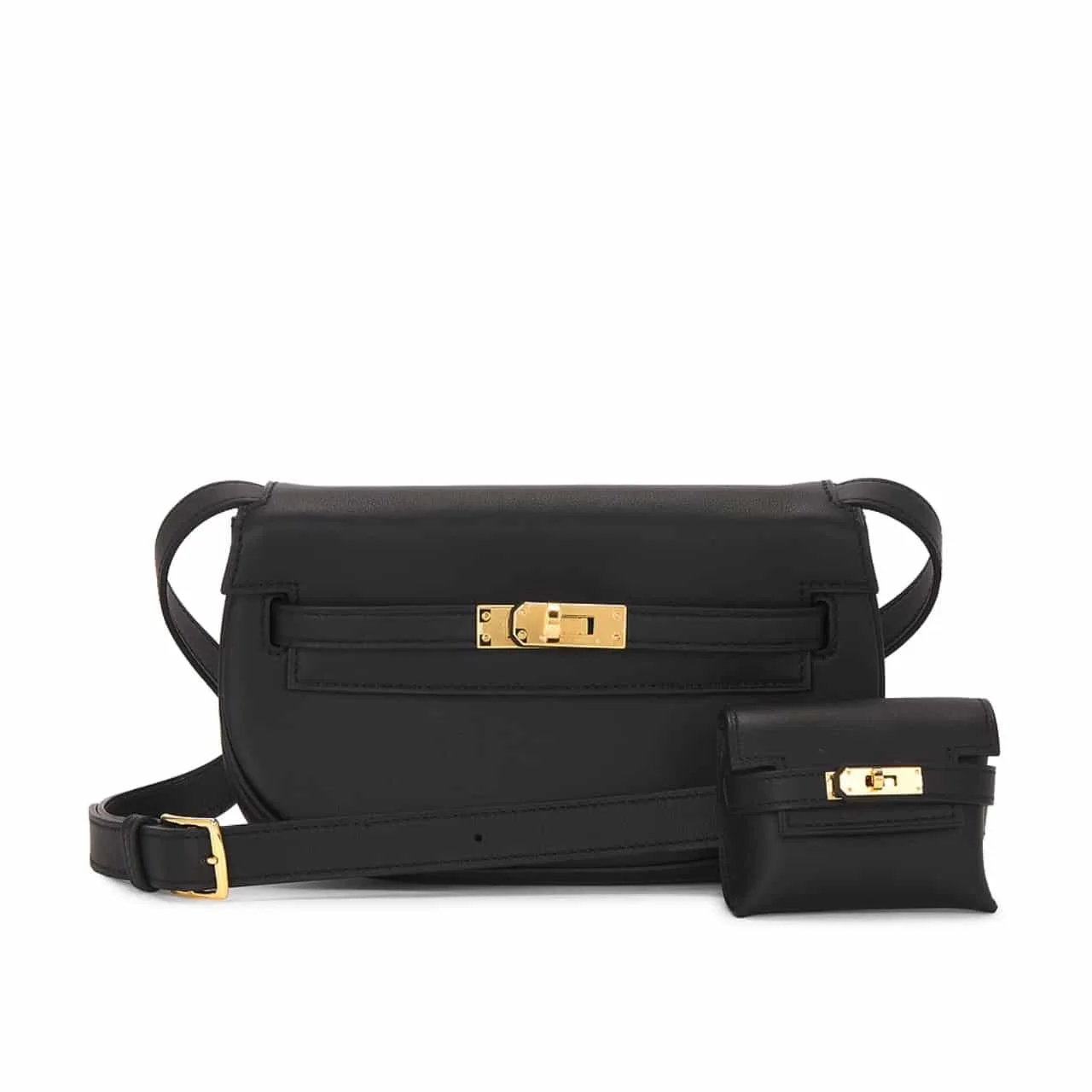 H Kelly Moove Swift Gold Hardware Black 17cm Main image