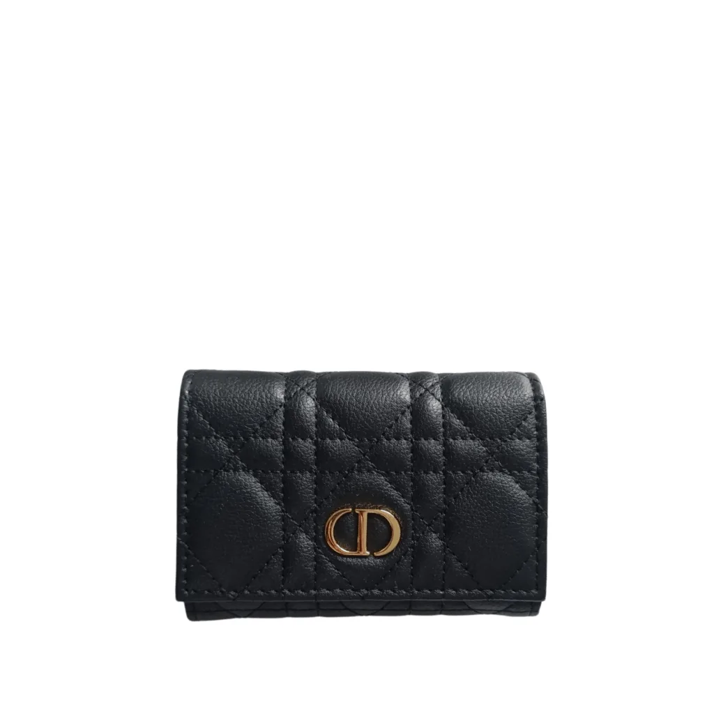 Dior Caro Glycine Wallet Black Main image
