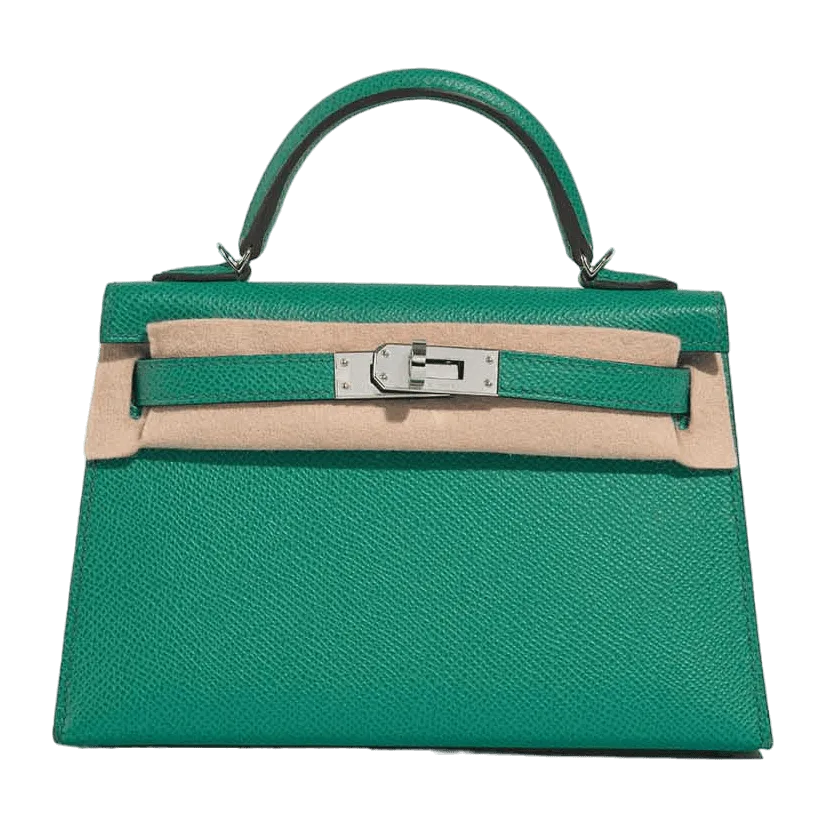 H Kelly Pochette Vert Vertigo Gold Hardware Secondary image