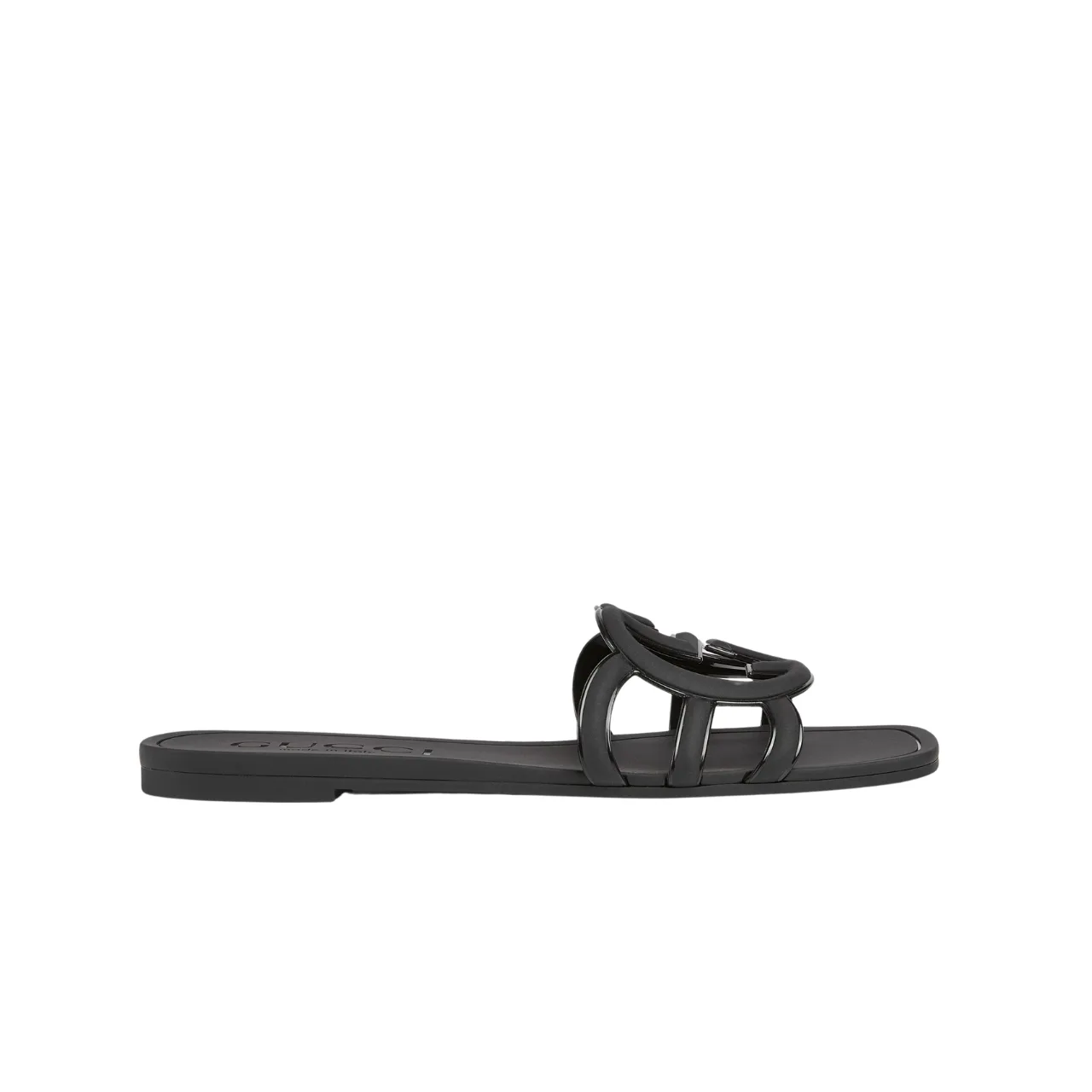 Gucci Women’s Interlocking G Slide Sandal Black 780307 J8700 1000 Main image