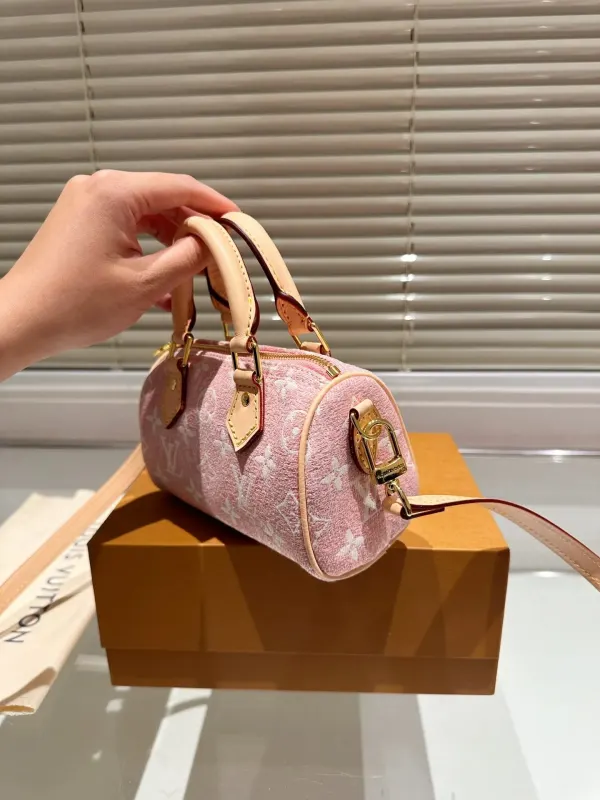 Louis Vuitton Nano Speedy Monogram Pink 17Cm