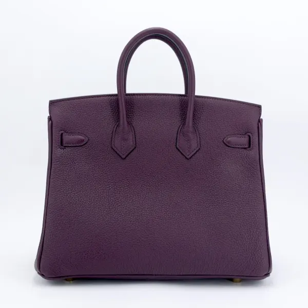 Hermes Birkin 30 Raisin Togo Gold Hardware