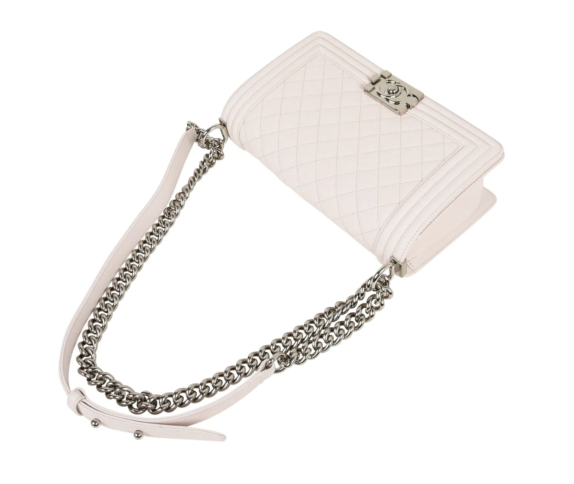 Chanel Bag White Quilted Caviar Medium Secondary image