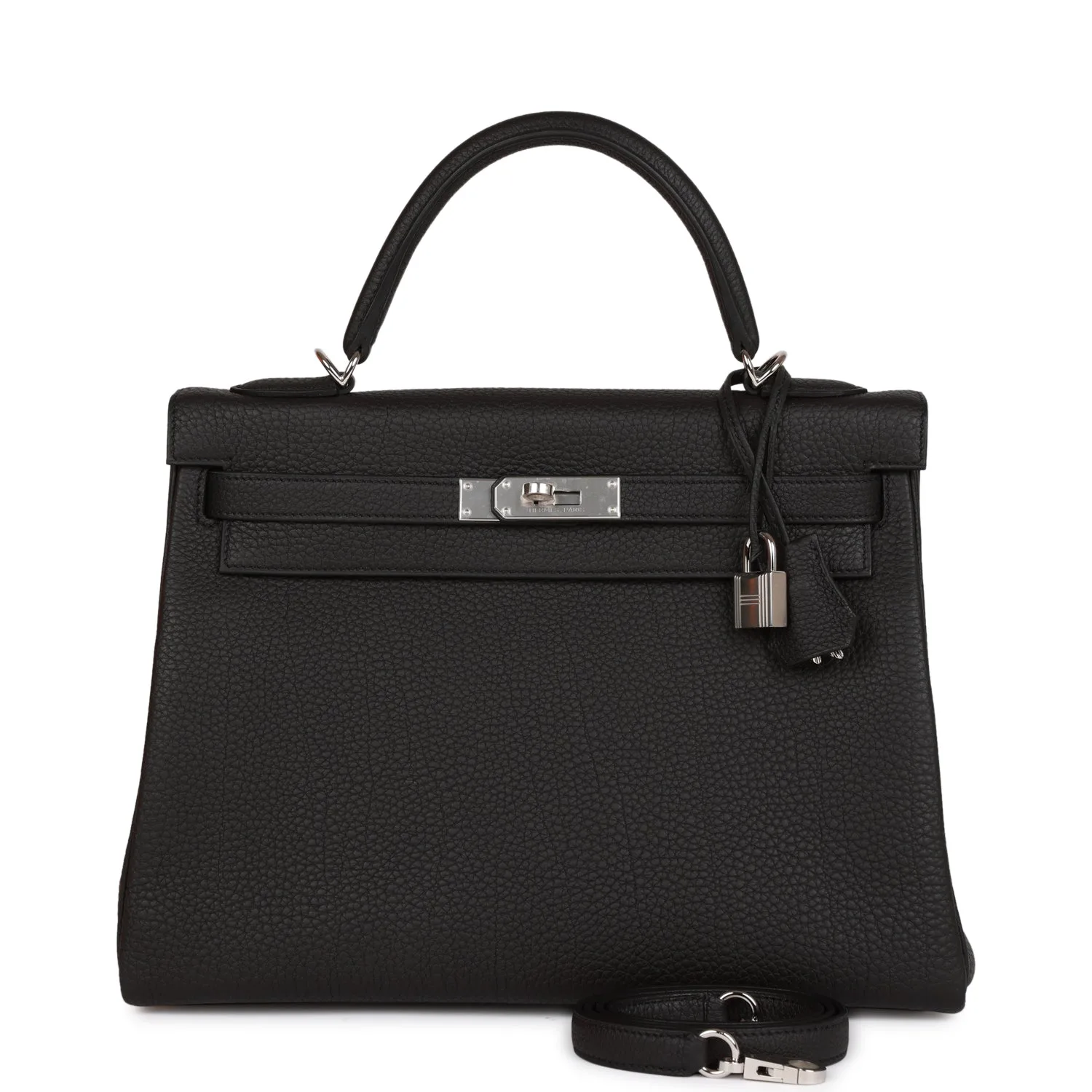 H Kelly Retourne 28Cm Black Togo Palladium Hardware Main image