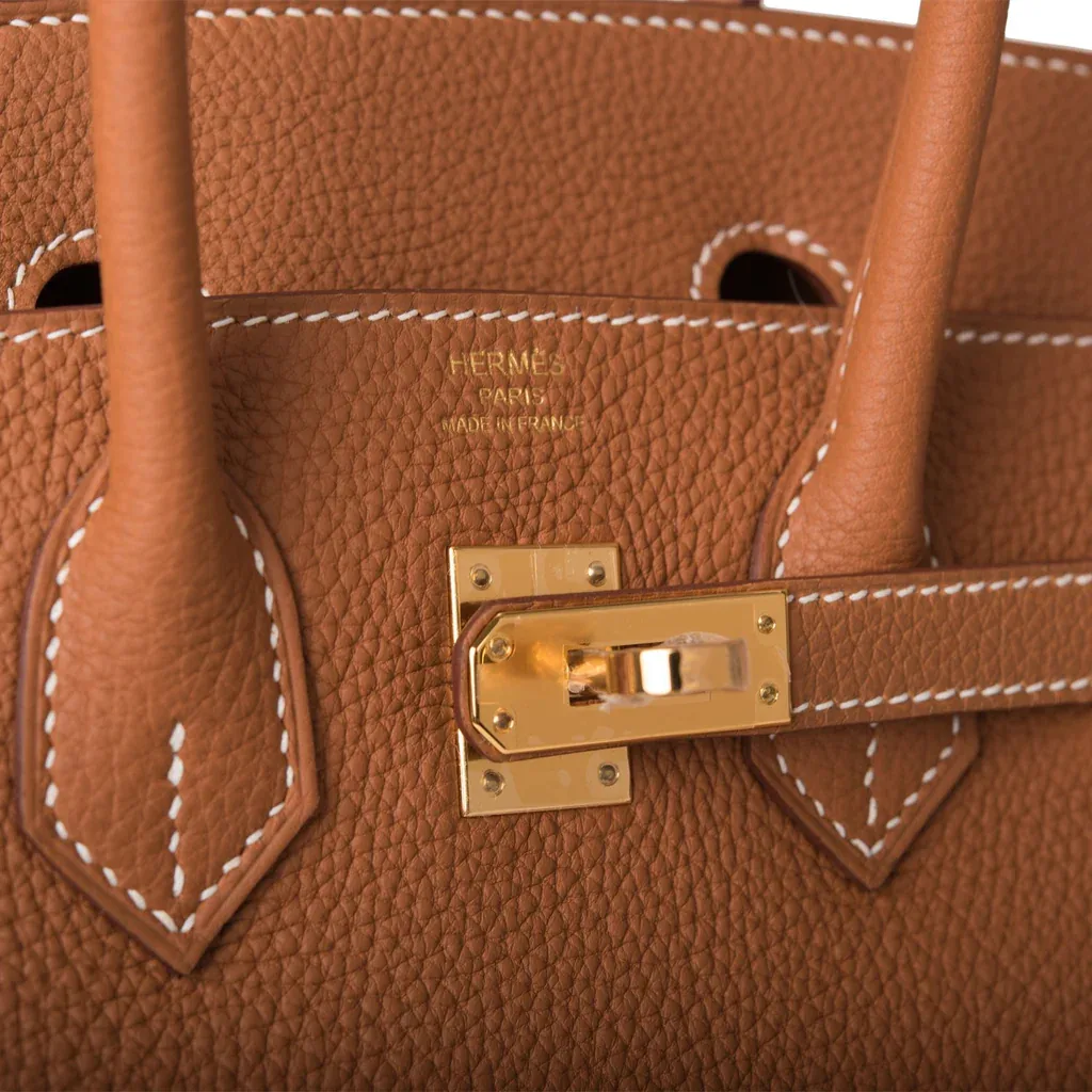 H Birkin 25 Gold Togo Gold Hardware