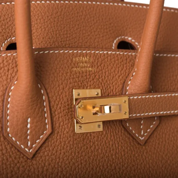 H Birkin 25 Gold Togo Gold Hardware
