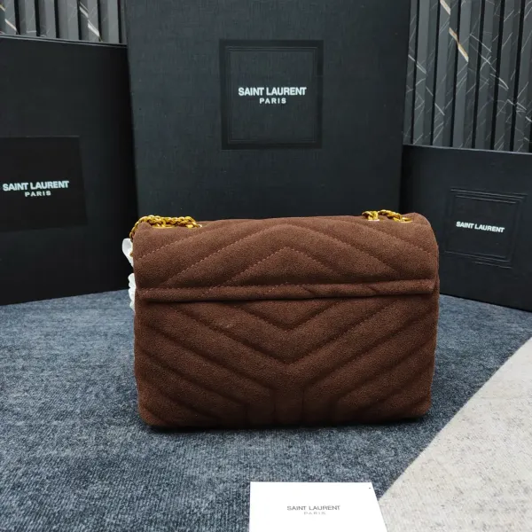 Saint Laurent Loulou Suede Shoulder Bag