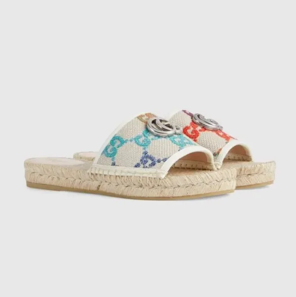Gucci Monogram Summer Set – 2 Piece Bundle (Monogram Bag + Sandals)