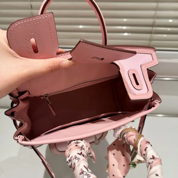 H Birkin 25 Cargo Travel Bag Pink 25cm