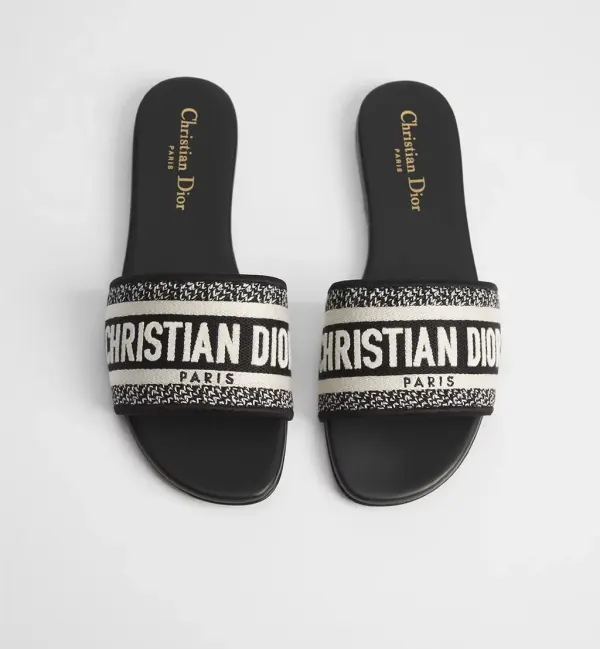 Christian Dior Riviera Lady Tote Bag And Slides Set