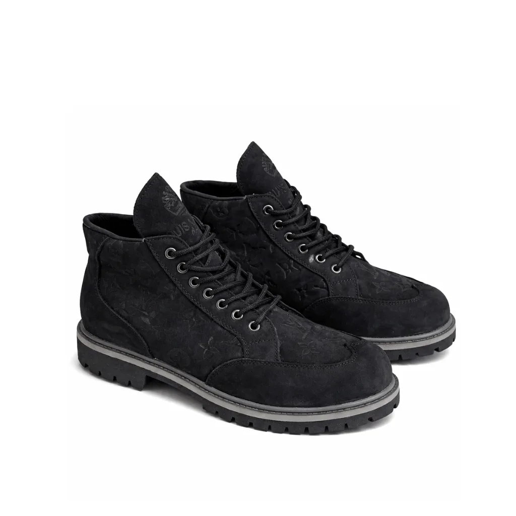 Louis Vuitton Ranger Ankle Black Boots In Black Main image