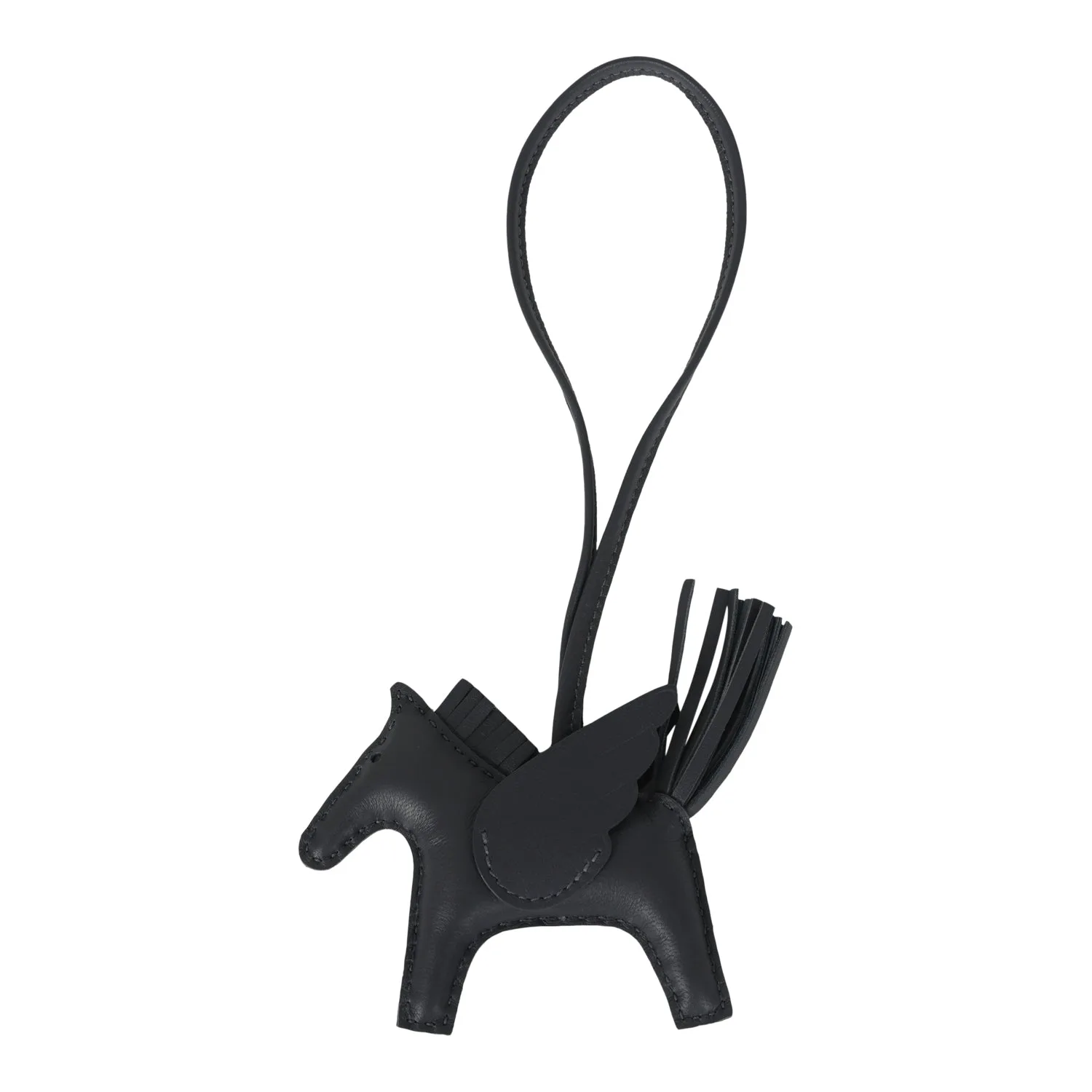 Hermes Pegase Rodeo Bag Charm PM Ardoise Milo Lambskin Main image