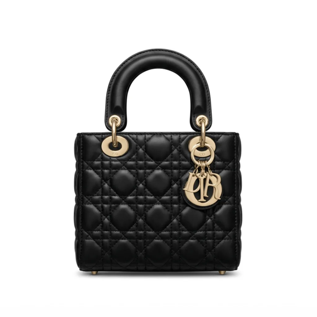 Small Lady Dior Bag Black Cannage Lambskin 20cm Main image