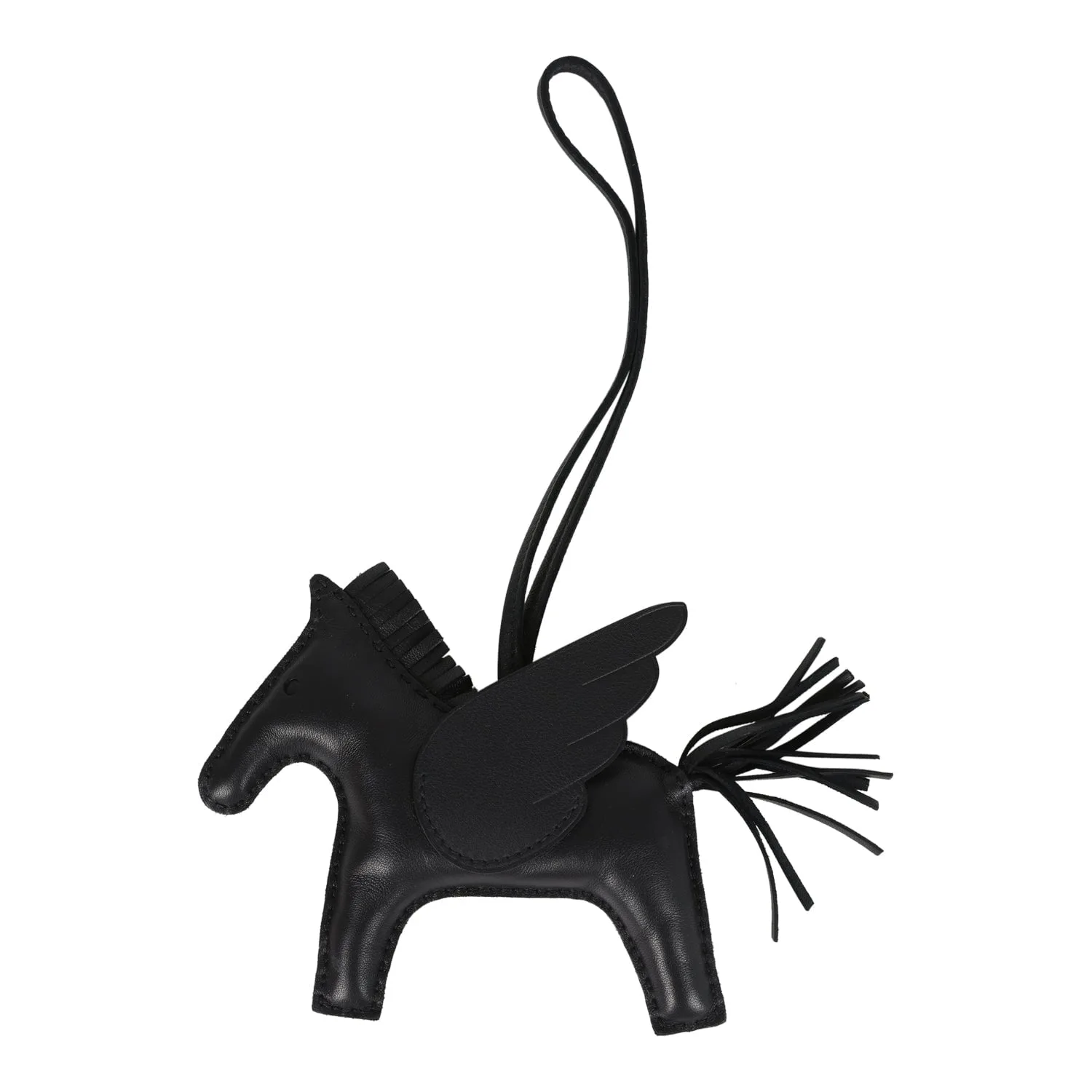 Hermes Pegase Rodeo Bag Charm MM So Black Milo Lambskin Main image