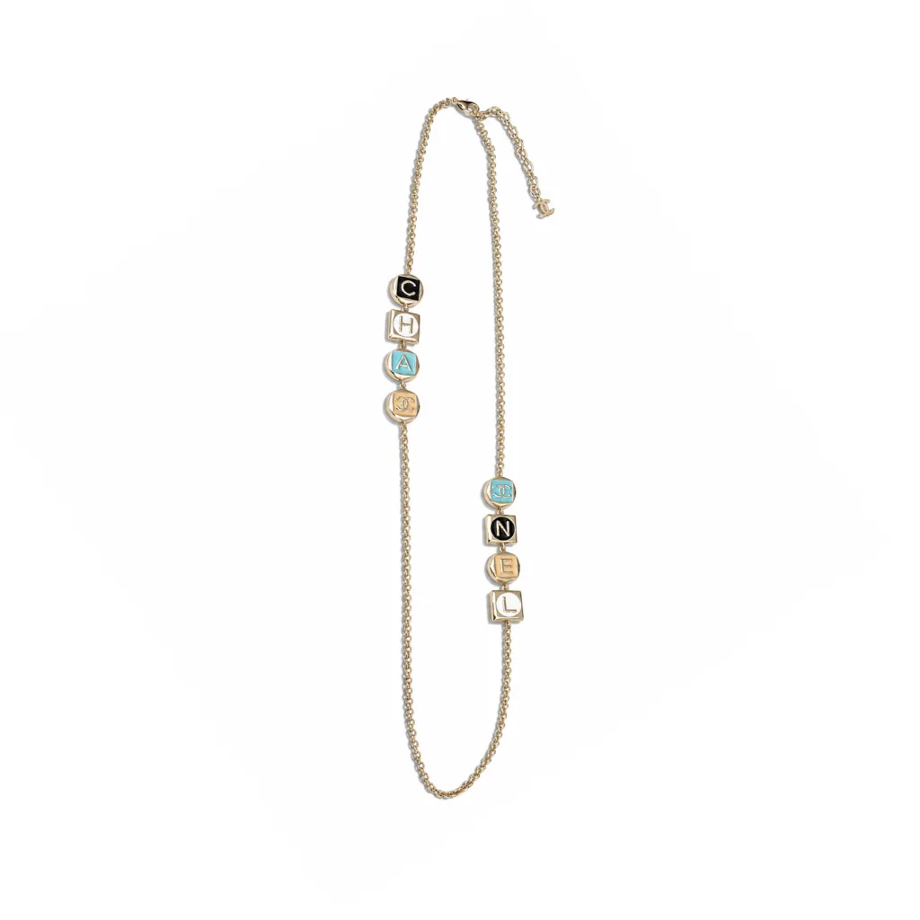 Chanel Gold-Tone CC And Multicolor Resin Sautoir Necklace Main image