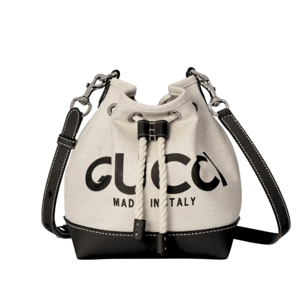 Gucci Shoulder Bag With Gucci Print Black 23Cm Main image