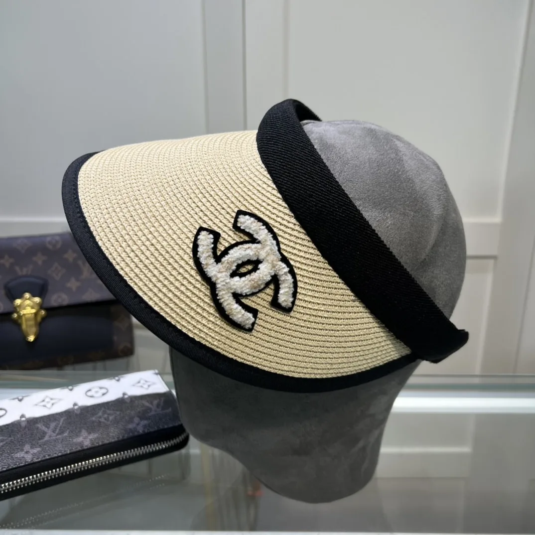 Chanel Straw CC Visor Hat Beige Secondary image