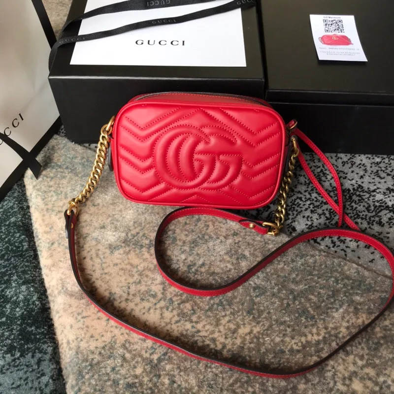 Gucci Marmont Small Camera Matelasse Hibiscus Shoulder Bag 447632 Dtd1T 6433 Secondary image
