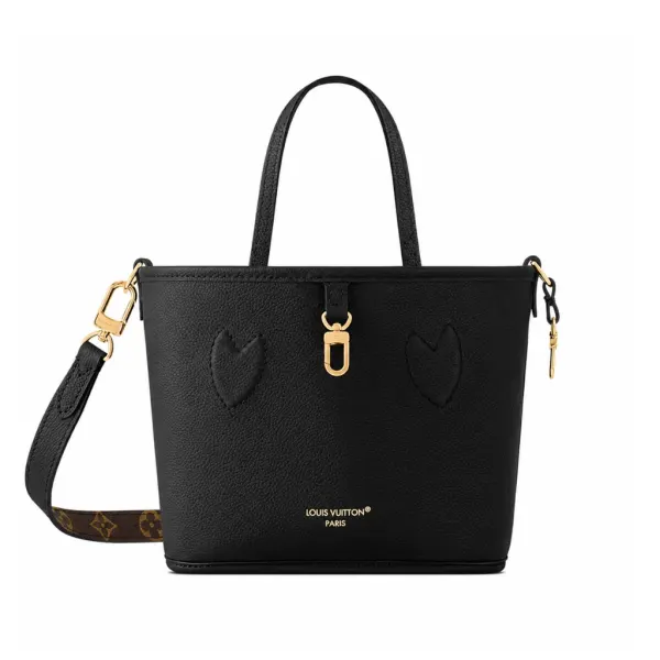 Louis Vuitton Neverfull Bandoulière Inside Out BB Monogram Black 19Cm