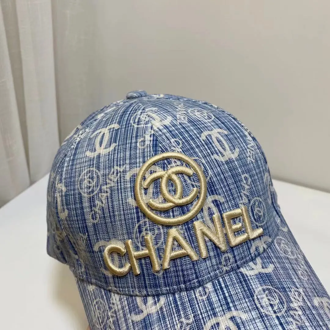 Chanel CC Embroidery Baseball Cap Blue Secondary image