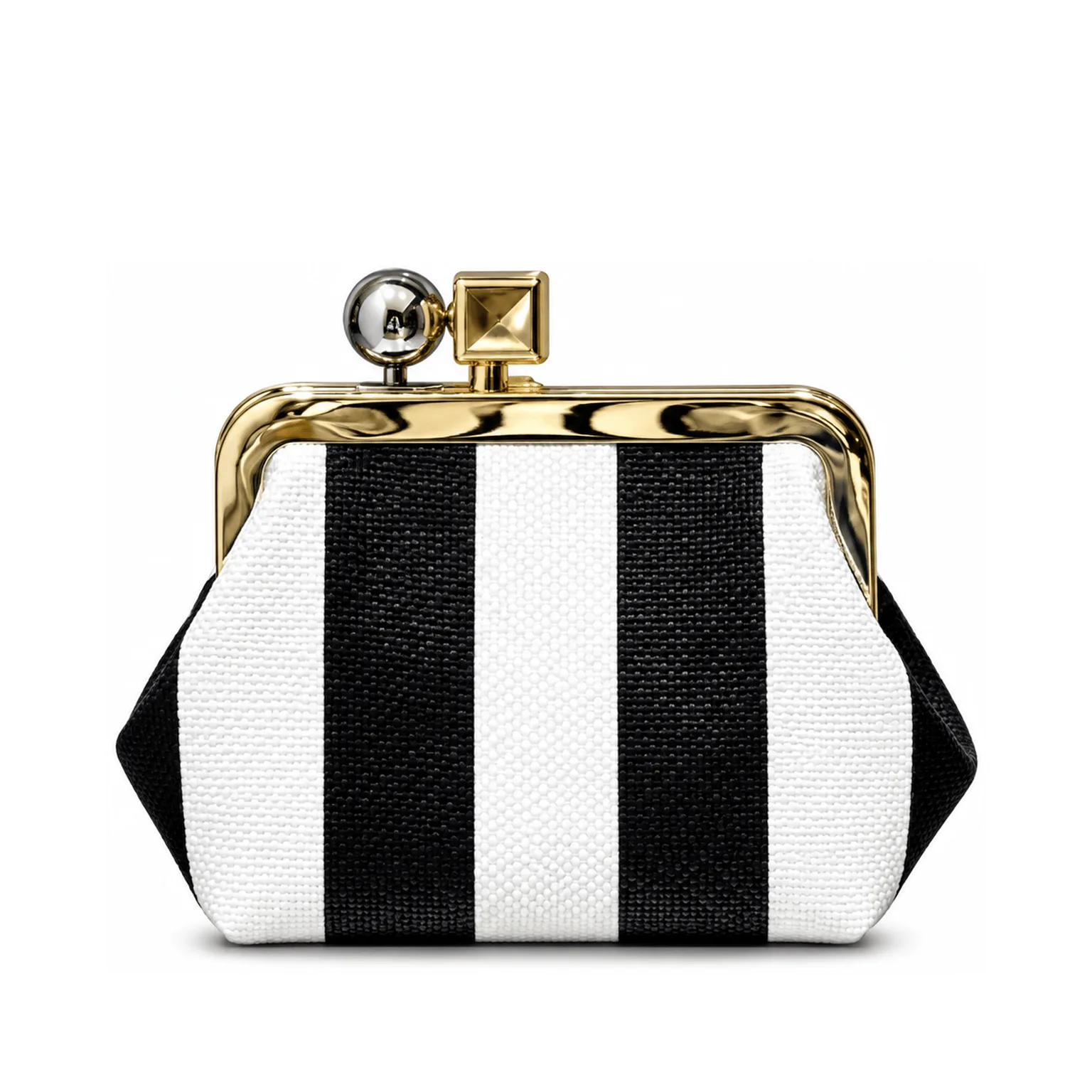 Jacquemus Le Calino Bag Black Stripe Diagonal Stripe Clasp Main image
