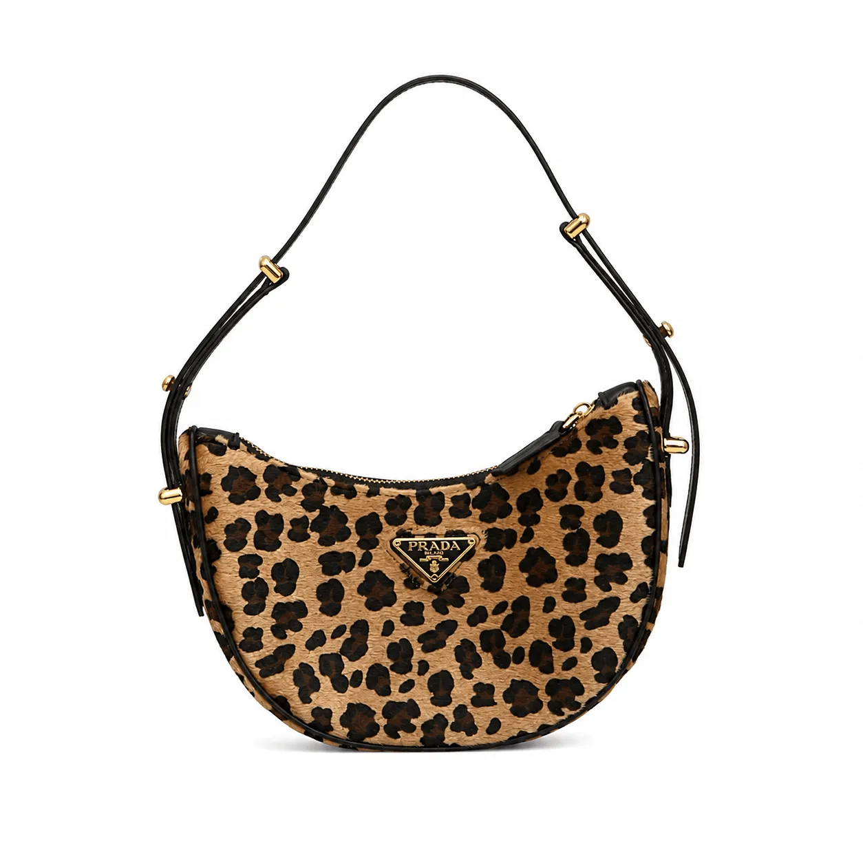 Prada Arqué Printed Leather Shoulder Bag Main image