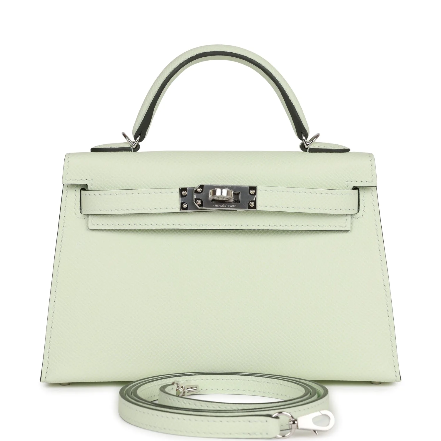 H Handbags Kelly Sellier 20 Vert Fizz Epsom Palladium Hardware Main image