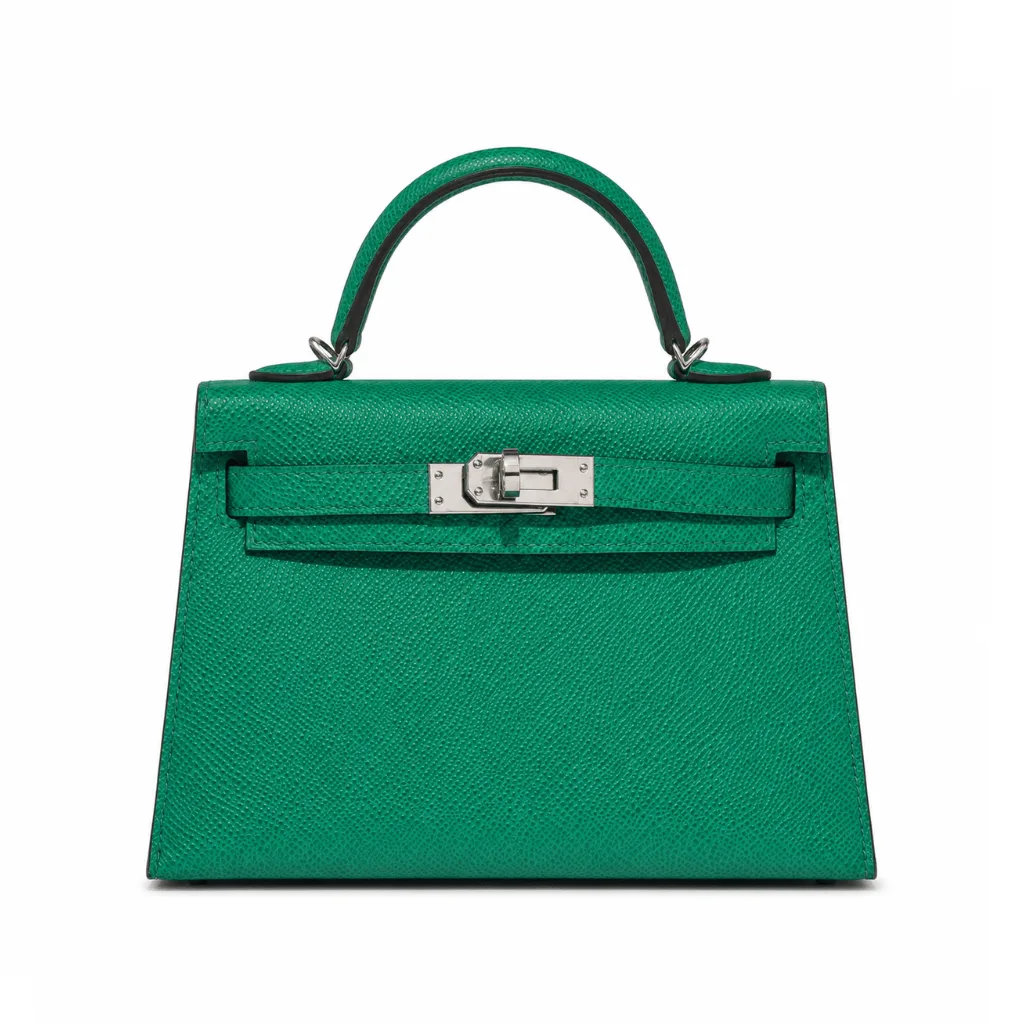 H Kelly Pochette Vert Vertigo Gold Hardware Main image