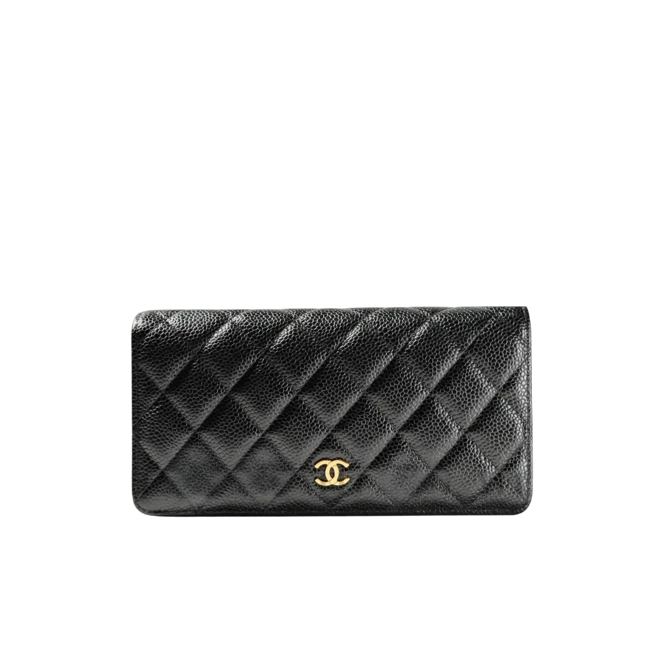 Chanel Black Quilted Lambskin Classic Long Flap Wallet 19.5Cm Main image
