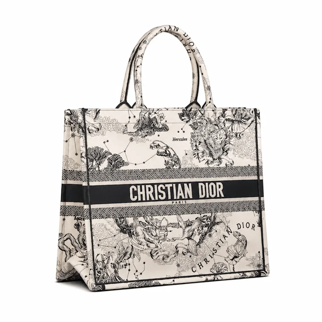 Large Dior Book Tote Latte Toile De  (42 X 35 X 18.5 Cm) Main image