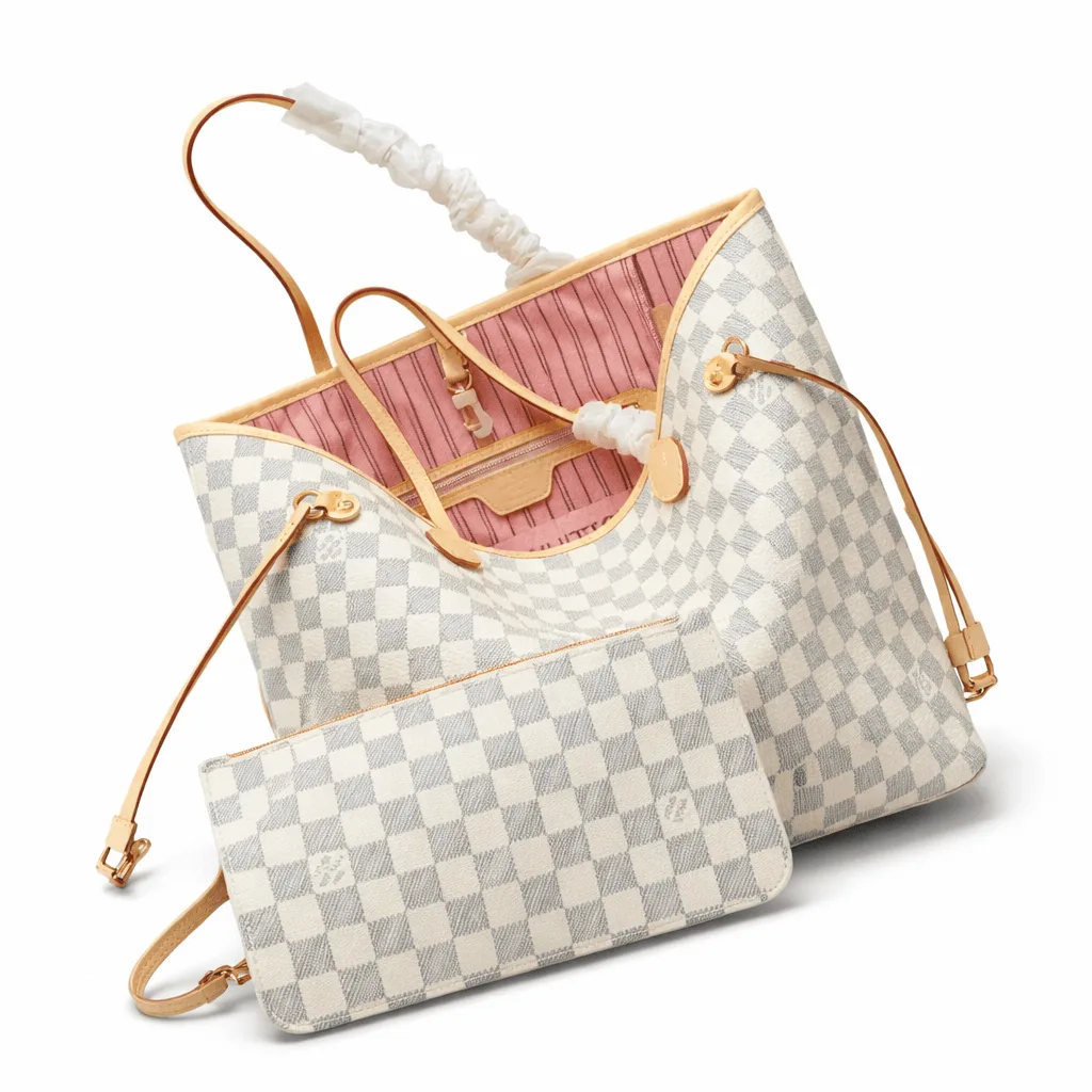 Louis Vuitton Damier Azur Neverfull Mm 31Cm N45295