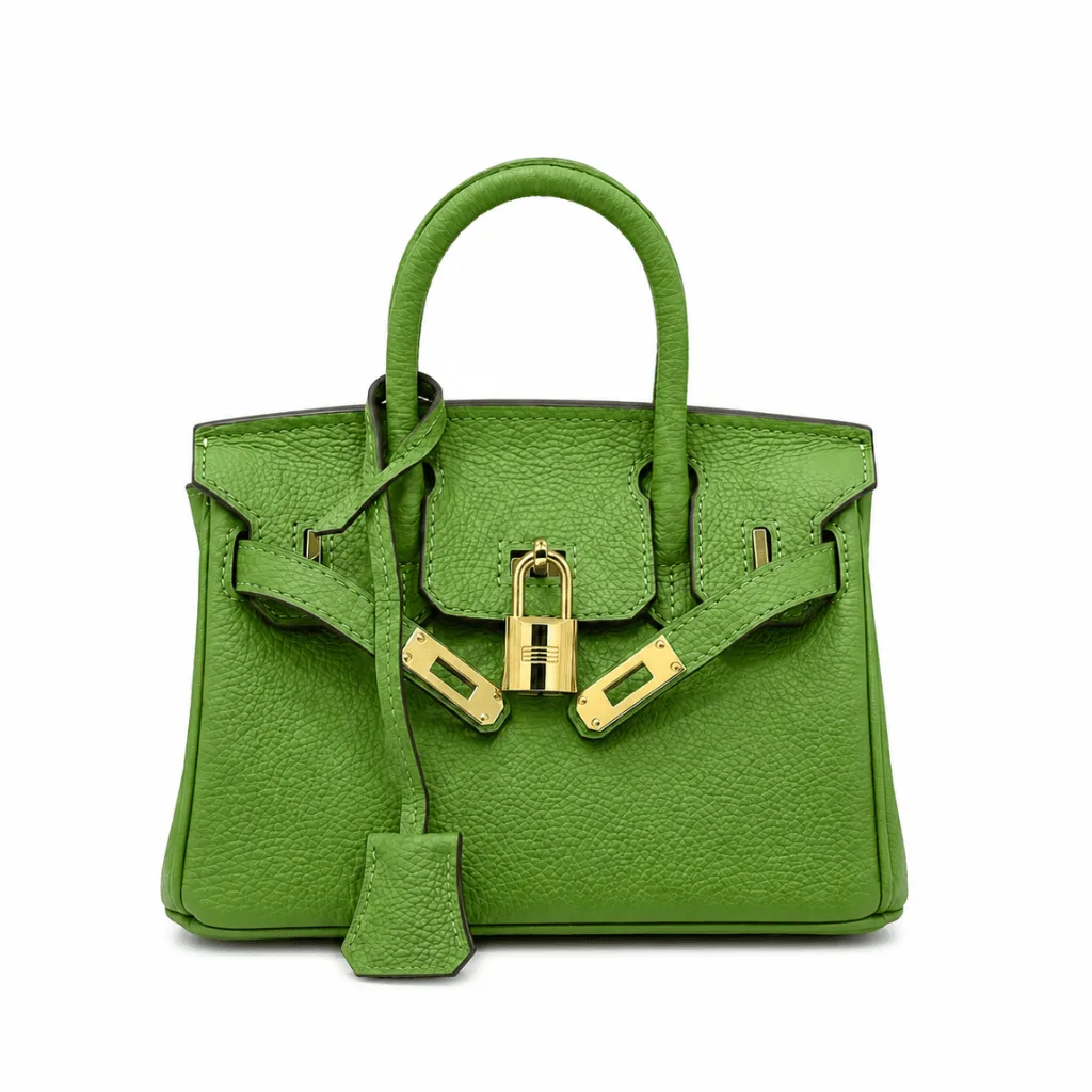 H Birkin Mini Gold Hardware Epsom Light Green 20cm Main image
