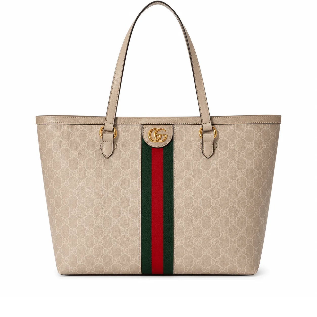 Gucci Ophidia Medium Tote With Web Beige 631685 Uulag 9682 Main image