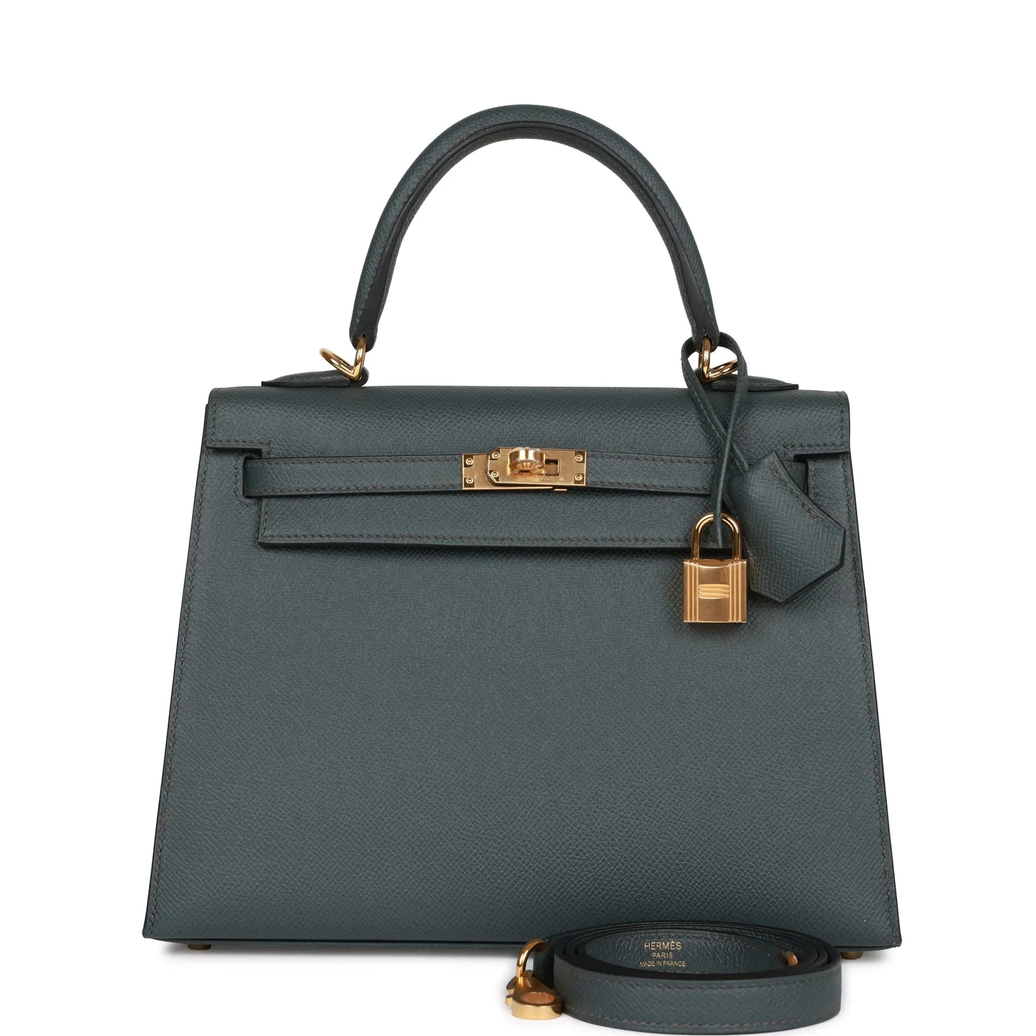 H Kelly Sellier 25 Bleu Orage Epsom Gold Hardware Main image