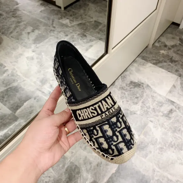 Dior Granville Espadrille Oblique Deep Blue Kdb585Obe S56B