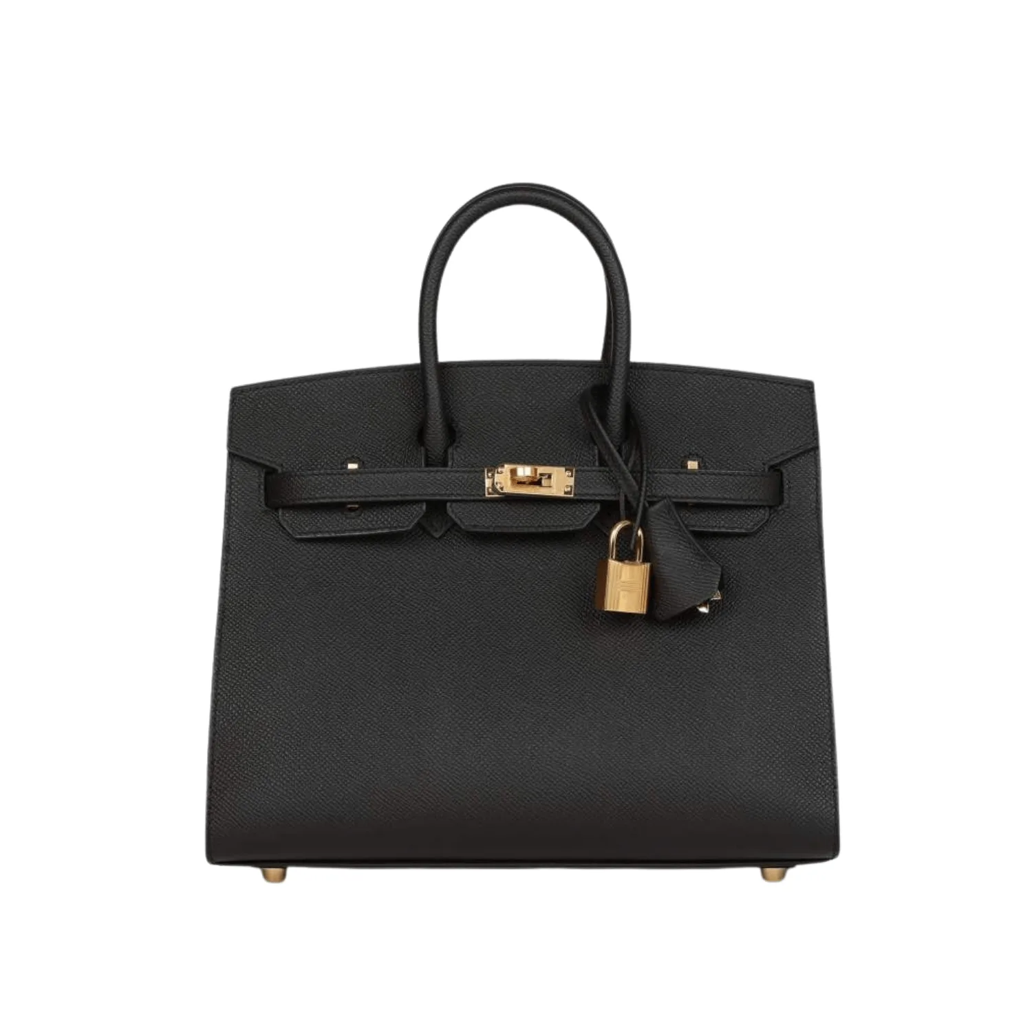 H Birkin Sellier 25 Black Epsom Gold Hardware Main image
