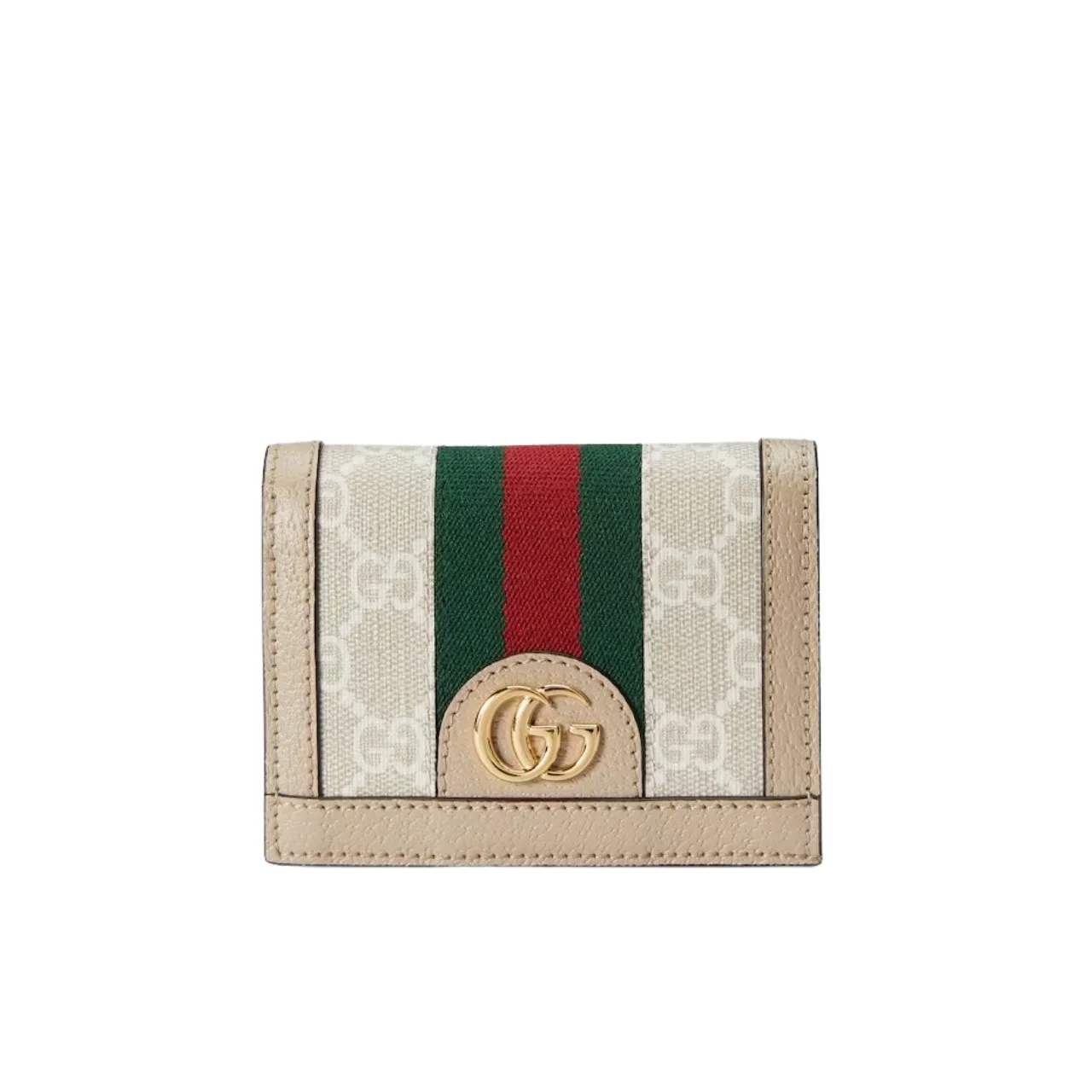 Gucci Ophidia Gg Card Case Wallet Beige And White 523155 Uulag 9682 Main image