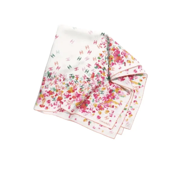 Chanel Silk Scarves Women’s Peach Pink Main image