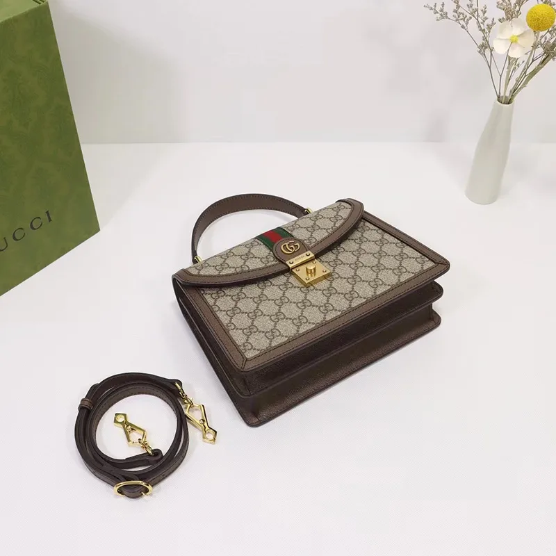 Ophidia small top handle bag with Web