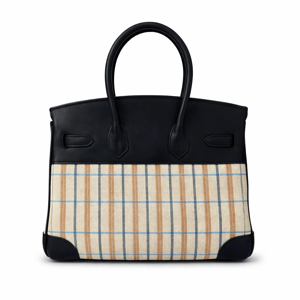 H Birkin Light 30 Multicolor Toile and Black Swift Palladium Hardware Secondary image