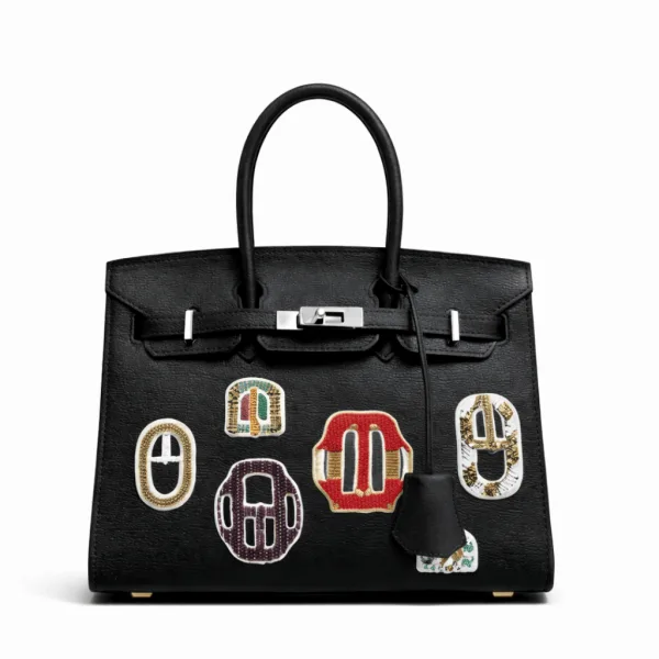 H Birkin 25 Black Sellier In Leather With Silver Hardware – Featured In The H Signature H?ritage Look Secondary image