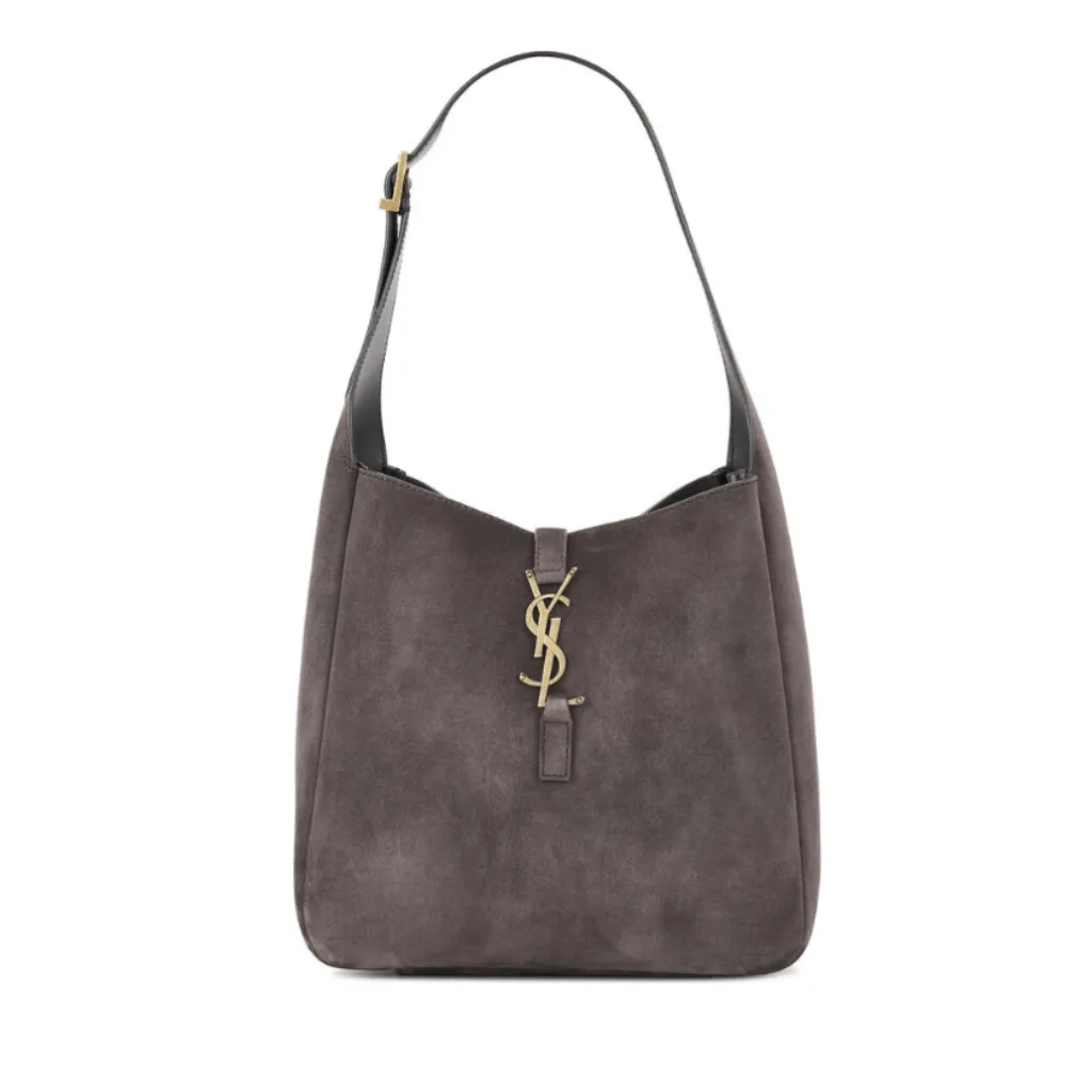 Saint Laurent Small Le Hobo Bag Brown Grey Main image
