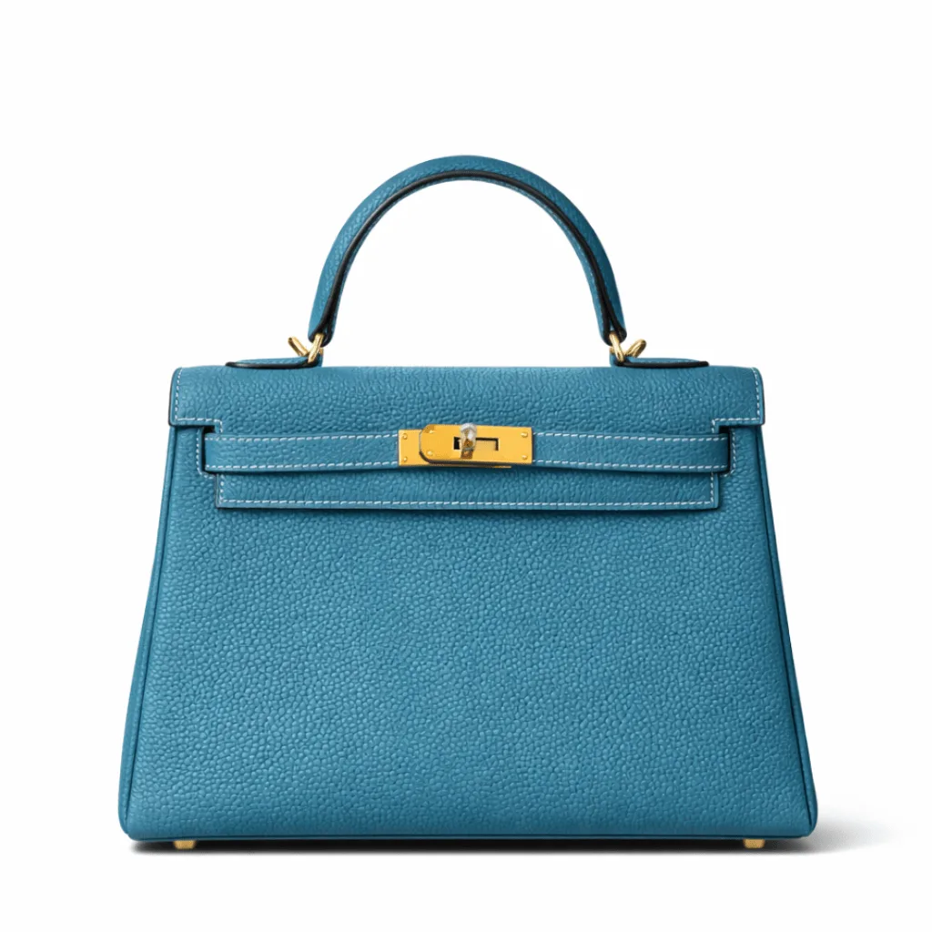 H 28cm Kelly Retourne Blue Jean Togo Gold Hardware Main image