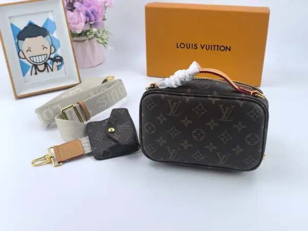 Louis Vuitton Utility Crossbody Bag Brown 18Cm