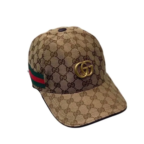 Gucci GG Canvas With Web Baseball Cap Brown Main image