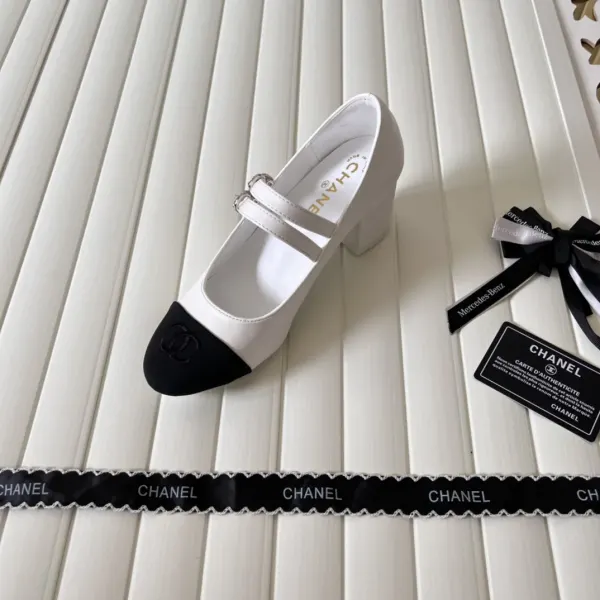 Chanel Mary Janes Lambskin And Grosgrain White G45696 B16524 Nx269