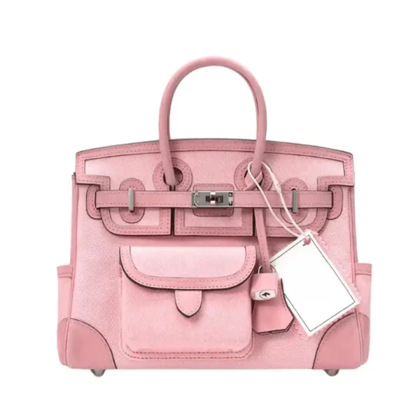 H Birkin 25 Cargo Travel Bag Pink 25cm