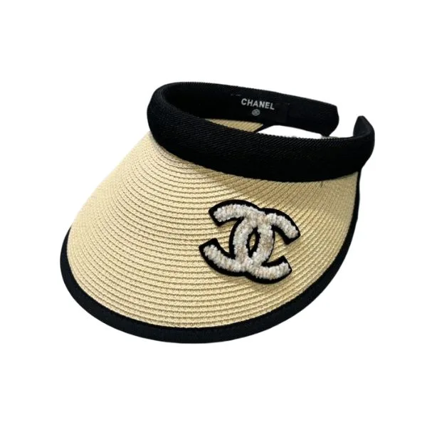 Chanel Straw CC Visor Hat Beige Main image