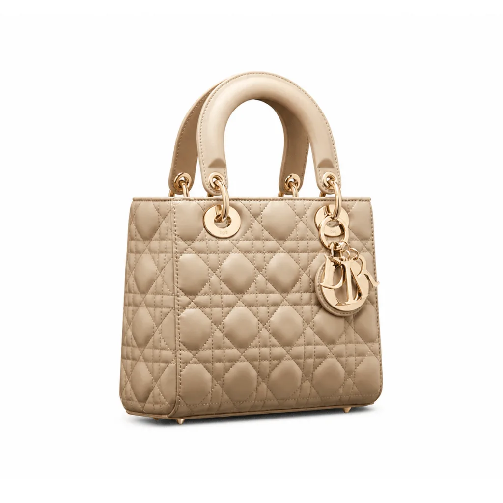 Small Lady Dior My ABCDior Bag – Sand Cannage Lambskin 20cm Main image