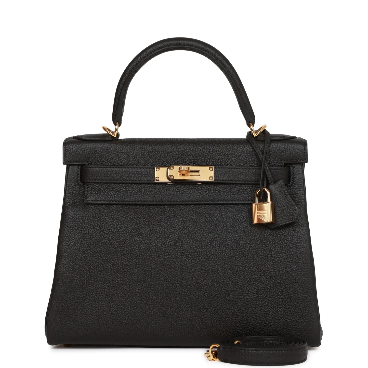 H Kelly Retourne 28 Black Togo Gold Hardware Main image